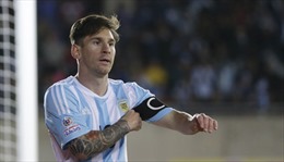Messi mờ nhạt trong lần 100 khoác áo Argentina 
